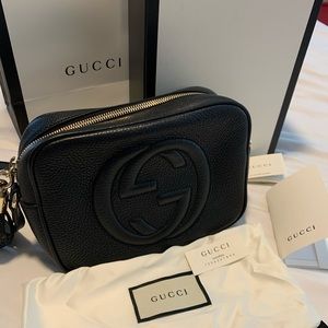 Gucci small leather disco bag